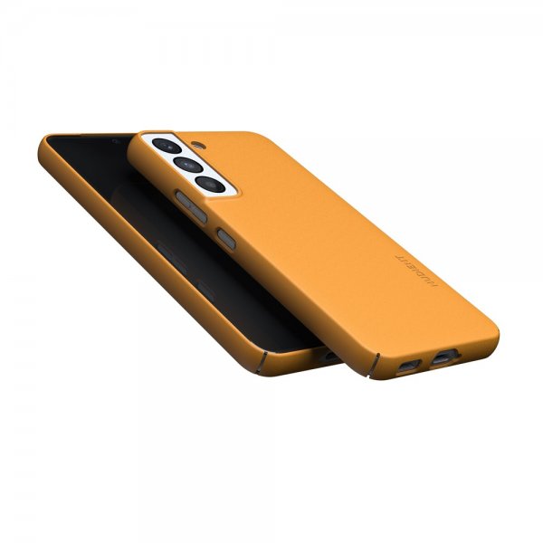 Nudient Samsung Galaxy S22 Kuori Thin Case V3 Saffron Yellow