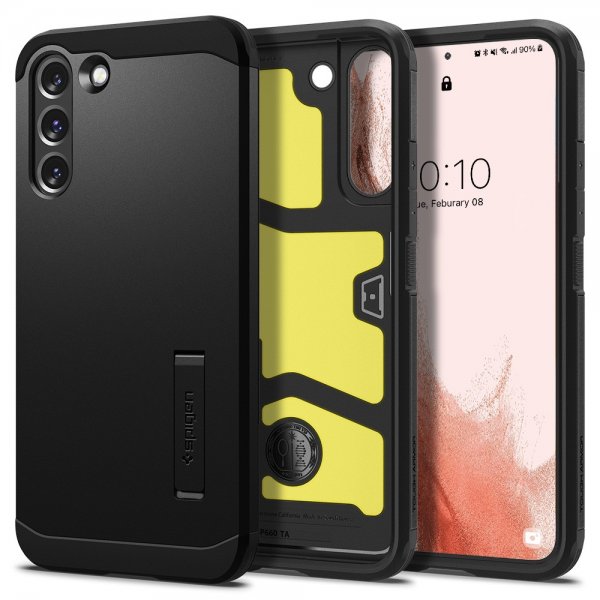 Spigen Samsung Galaxy S22 Kuori Tough Armor Musta