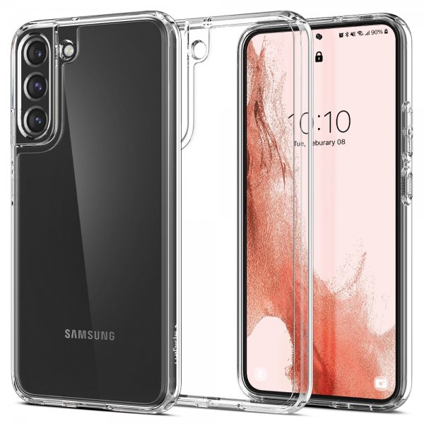Spigen Samsung Galaxy S22 -suojakuori, Ultra Hybrid Crystal Clear
