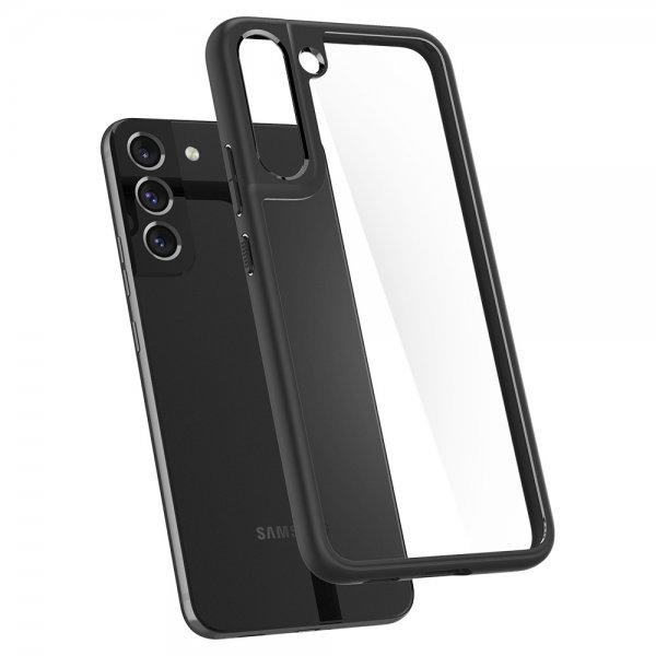 Spigen Samsung Galaxy S22 -kuori, Ultra Hybrid Matte Black