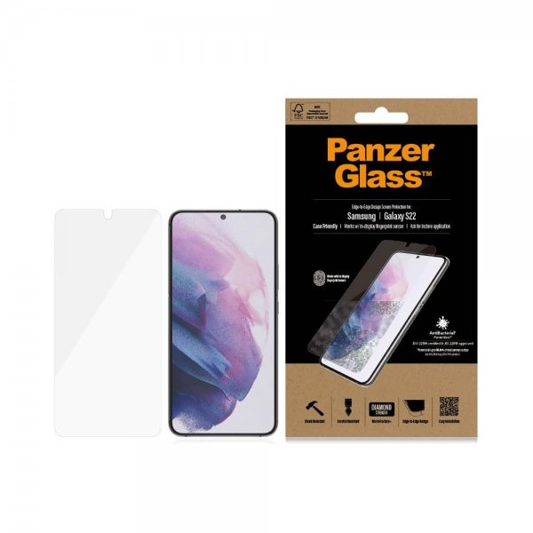 PanzerGlass Samsung Galaxy S22 Näytönsuoja Case Friendly Fingerprint