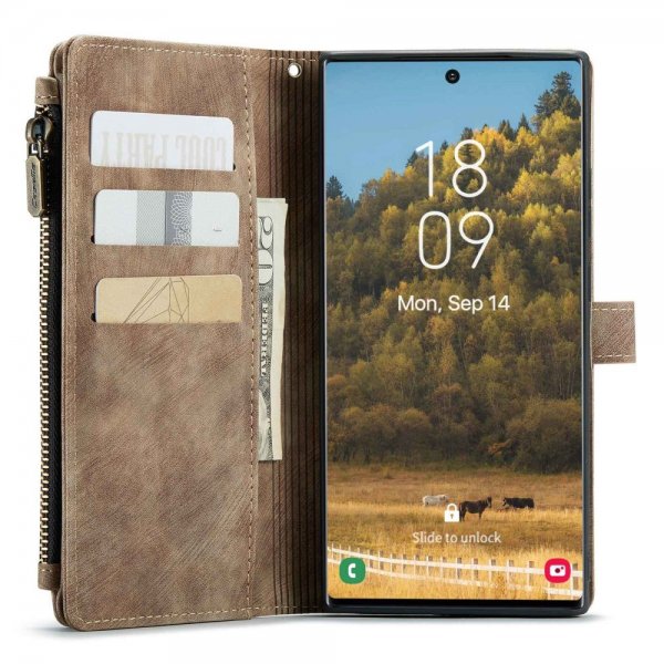 CaseMe Samsung Galaxy S22 Ultra Suojakotelo C30 Sarja Ruskea