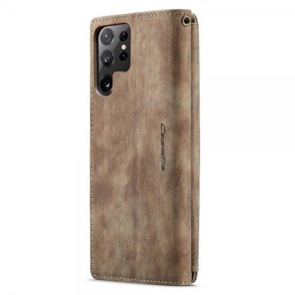 CaseMe Samsung Galaxy S22 Ultra Suojakotelo C30 Sarja Ruskea
