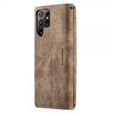 CaseMe Samsung Galaxy S22 Ultra Suojakotelo C30 Sarja Ruskea