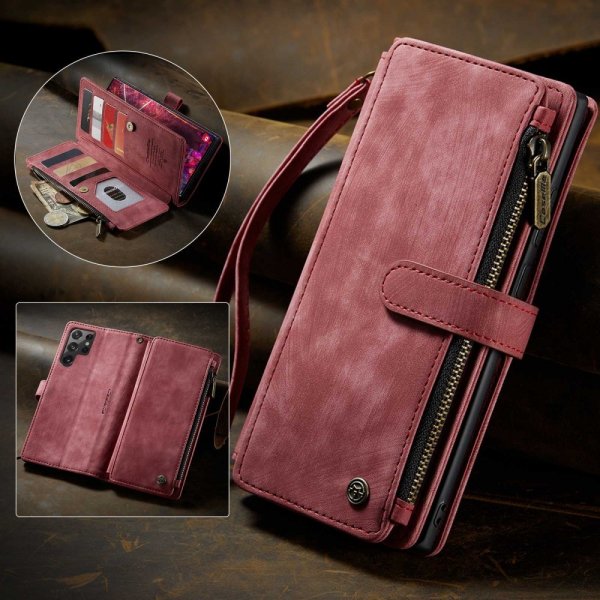 CaseMe Samsung Galaxy S22 Ultra Kotelo C30-sarja Punainen