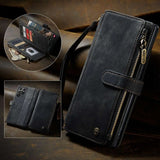 CaseMe Samsung Galaxy S22 Ultra C30 Series musta suojakotelo