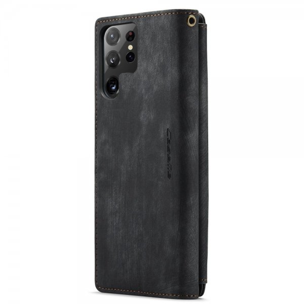 CaseMe Samsung Galaxy S22 Ultra C30 Series musta suojakotelo