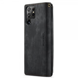 CaseMe Samsung Galaxy S22 Ultra C30 Series musta suojakotelo