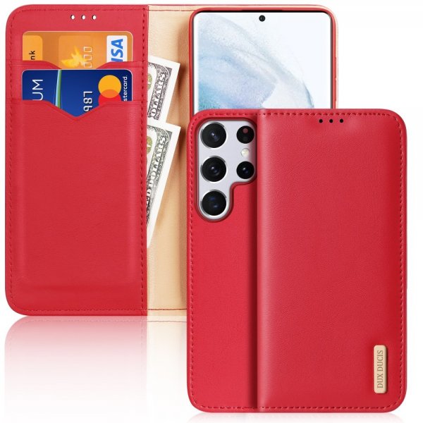 Dux Ducis Samsung Galaxy S22 Ultra Hivo-sarjan suojakotelo, punainen