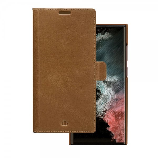dbramante1928 Samsung Galaxy S22 Ultra Fodral Lynge Irrotettava Kuori Tan