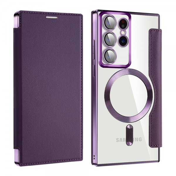 Samsung Galaxy S22 Ultra Kotelo MagSafe Violetti