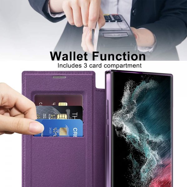 Samsung Galaxy S22 Ultra Kotelo MagSafe Violetti