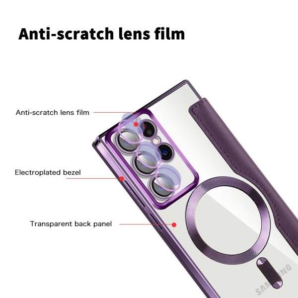 Samsung Galaxy S22 Ultra Kotelo MagSafe Violetti