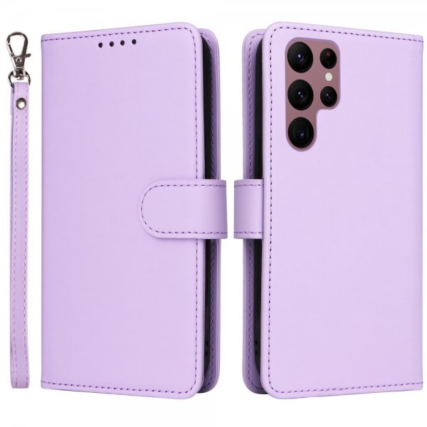 Betopnice Samsung Galaxy S22 Ultra Kotelo irrotettavalla kuorella 005 Violetti