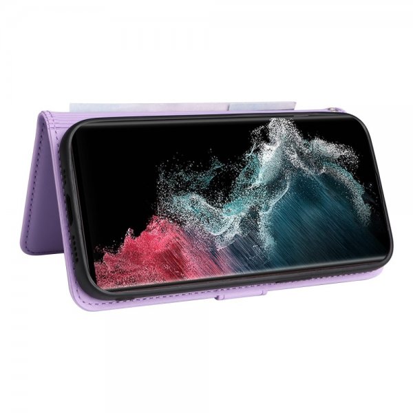 Betopnice Samsung Galaxy S22 Ultra Kotelo irrotettavalla kuorella 005 Violetti