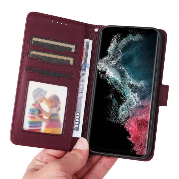 Betopnice Samsung Galaxy S22 Ultra Kotelo irrotettavalla kuorella 005 Punainen