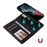 Betopnice Samsung Galaxy S22 Ultra Kotelo irrotettavalla kuorella 005 Musta