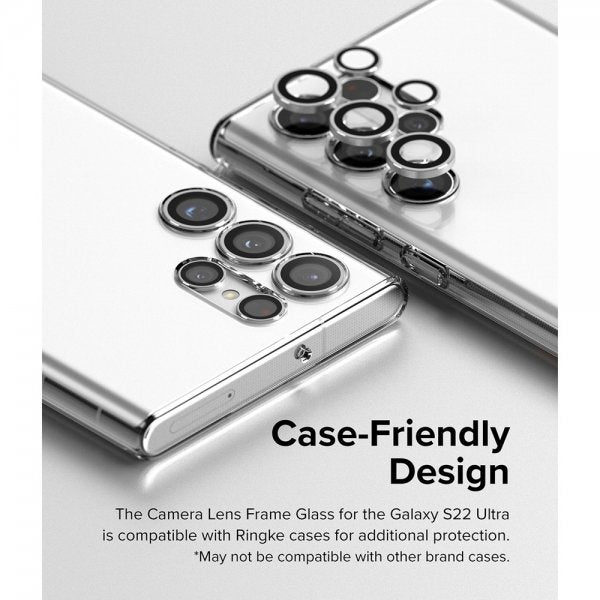 Ringke Samsung Galaxy S22 Ultra Kamerans Linssuojus Kehys Musta