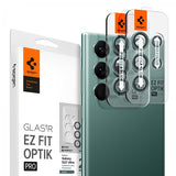 Spigen Samsung Galaxy S22 Ultra Kameranssuoja GLAS.tR EZ Fit Optik Pro 2 kpl Vihreä