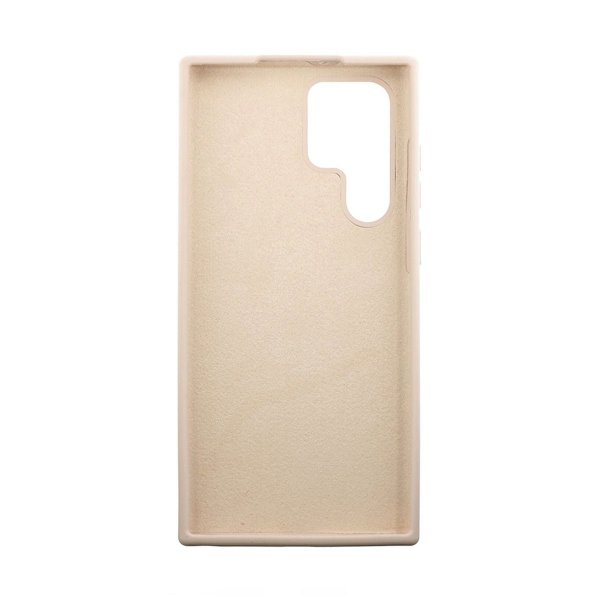 Rvelon Samsung Galaxy S22 Ultra -kuori, silikonia, beige