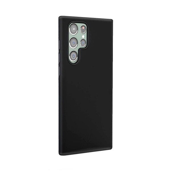 Rvelon Samsung Galaxy S22 Ultra Silikonikuori Musta