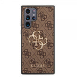 Guess Samsung Galaxy S22 Ultra Suojakuori 4G Logo Ruskea