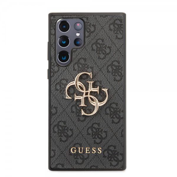Guess Samsung Galaxy S22 Ultra Suojakuori 4G Logo Musta