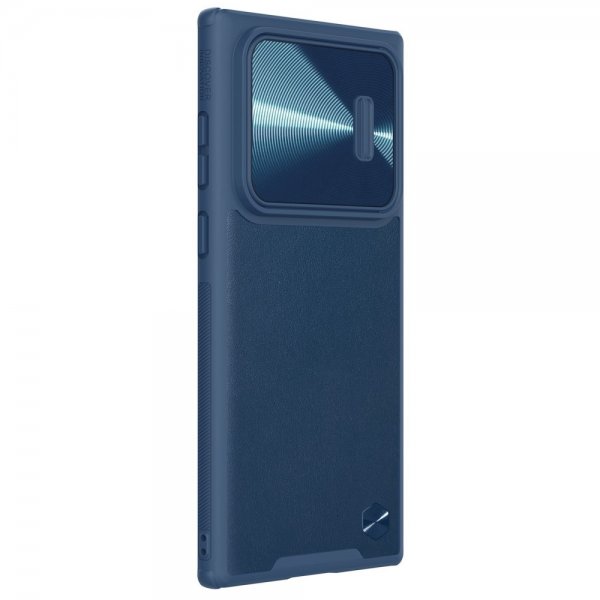 Nillkin Samsung Galaxy S22 Ultra Suojakuori CamShield Leather Sininen