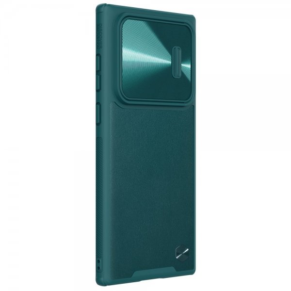 Nillkin Samsung Galaxy S22 Ultra Suojakuori CamShield Leather Vihreä