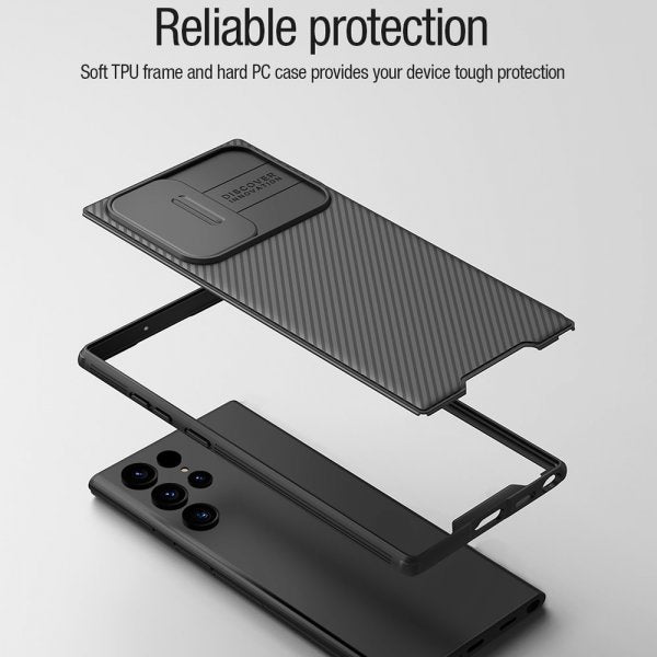 Nillkin Samsung Galaxy S22 Ultra Kuori CamShield Pro MagSafe Musta