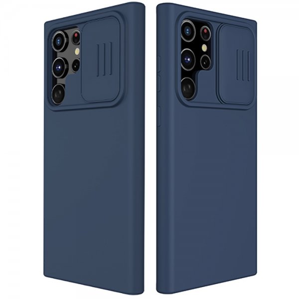 Nillkin Samsung Galaxy S22 Ultra -kuori CamShield Silky sininen