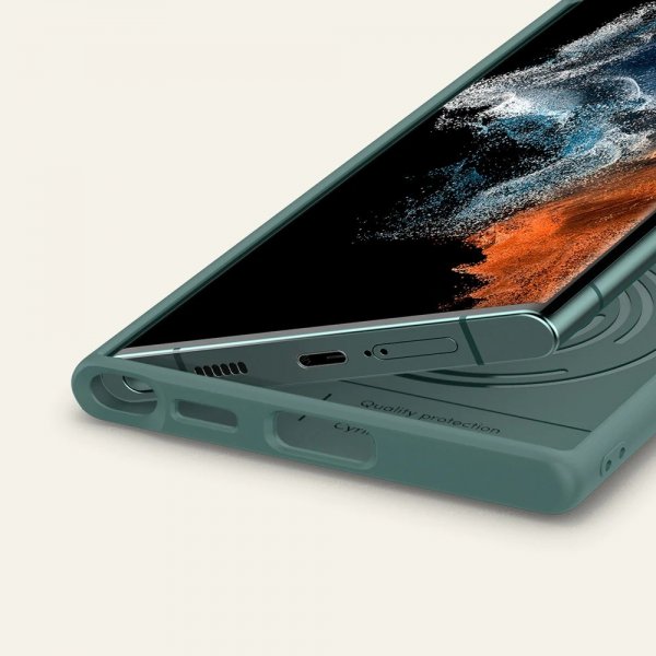 Cyrill Samsung Galaxy S22 Ultra Suojakuori Color Brick Kale