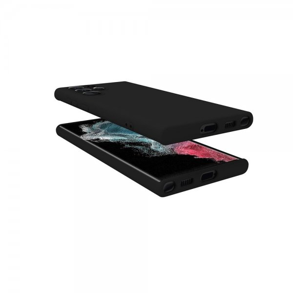 Celly Samsung Galaxy S22 Ultra Suojakuori CROMO Musta