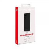 Celly Samsung Galaxy S22 Ultra Suojakuori CROMO Musta