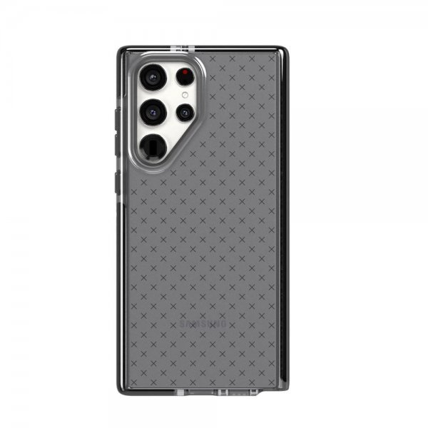 Tech21 Samsung Galaxy S22 Ultra -suojakuori Evo Check, Smokey Black