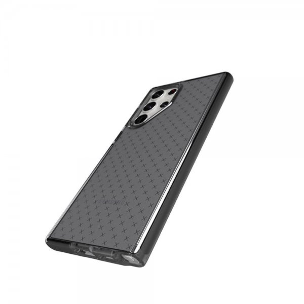 Tech21 Samsung Galaxy S22 Ultra -suojakuori Evo Check, Smokey Black