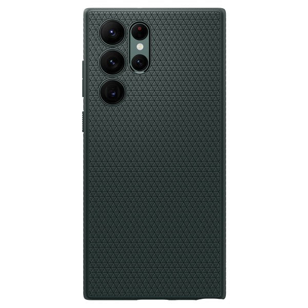 Spigen Samsung Galaxy S22 Ultra Suojakuori Liquid Air Abyss Green