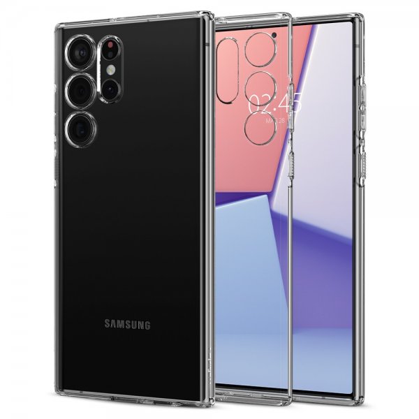 Spigen Samsung Galaxy S22 Ultra Suojakuori Liquid Crystal Crystal Clear
