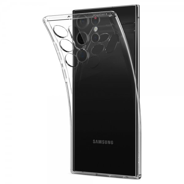 Spigen Samsung Galaxy S22 Ultra Suojakuori Liquid Crystal Crystal Clear