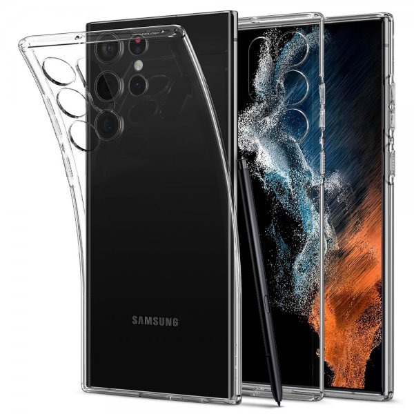 Spigen Samsung Galaxy S22 Ultra Suojakuori Liquid Crystal Crystal Clear