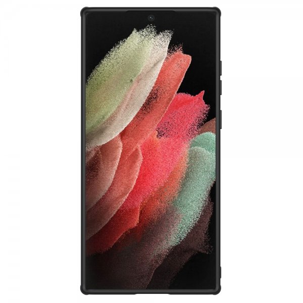 Nillkin Samsung Galaxy S22 Ultra -kuori teksturoidulla kamerasääsuojalla, musta