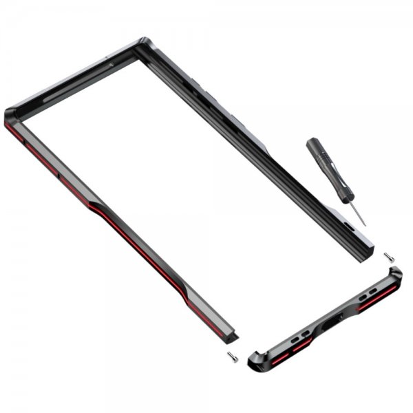 Samsung Galaxy S22 Ultra Kuoret Metallirunko Hopea