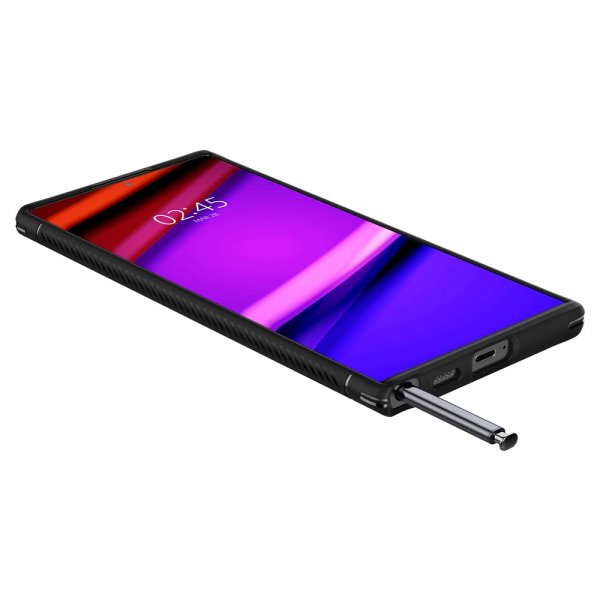 Spigen Samsung Galaxy S22 Ultra -kuori, Rugged Armor, mattamusta