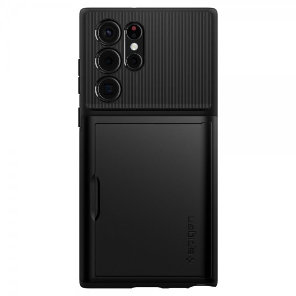 Spigen Samsung Galaxy S22 Ultra -suojakuori Slim Armor CS, musta