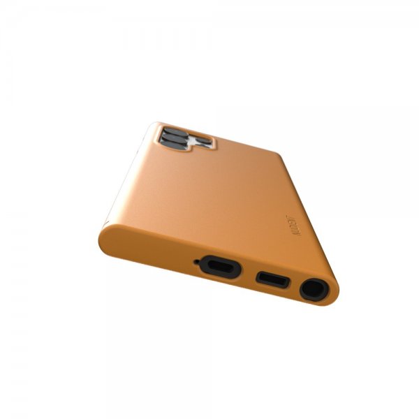 Nudient Samsung Galaxy S22 Ultra Ohut Kuori V3 Saffron Yellow