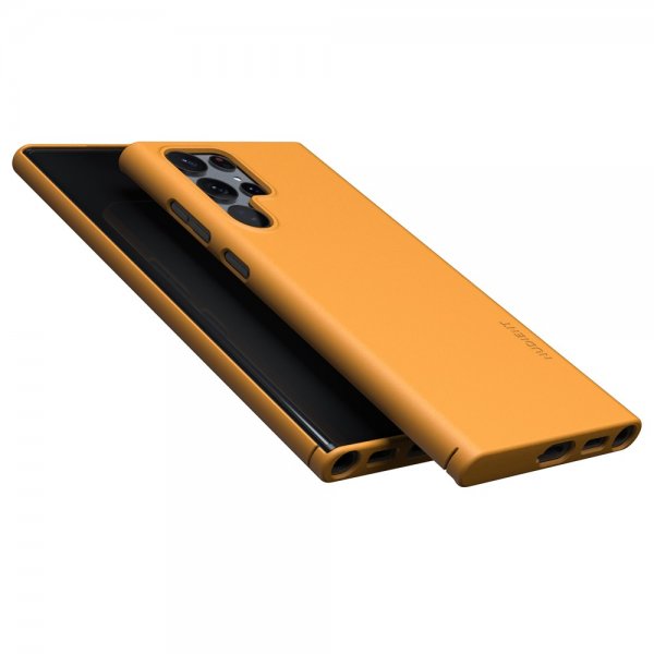 Nudient Samsung Galaxy S22 Ultra Ohut Kuori V3 Saffron Yellow