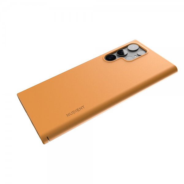 Nudient Samsung Galaxy S22 Ultra Ohut Kuori V3 Saffron Yellow