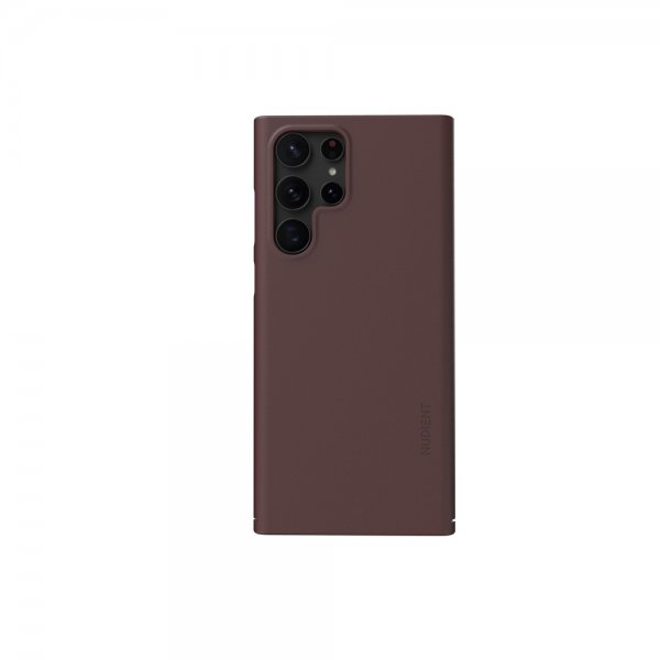 Nudient Samsung Galaxy S22 Ultra Ohut Kuori V3 Sangria Red
