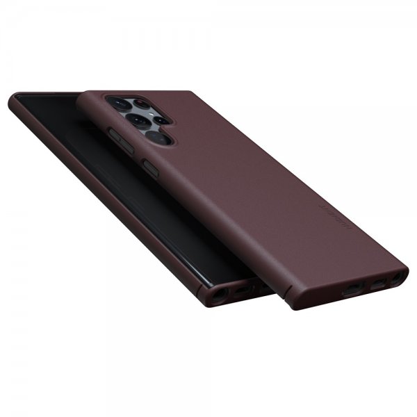 Nudient Samsung Galaxy S22 Ultra Ohut Kuori V3 Sangria Red