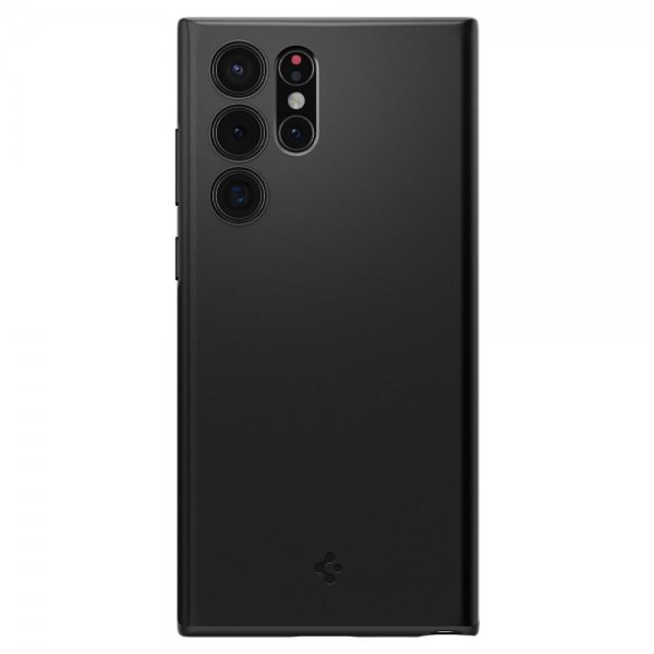 Spigen Samsung Galaxy S22 Ultra Ohut Fit -kuori Musta